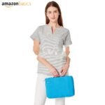 Amazon Basics – Professional Laptop Sleeve Case with Retractable Handle for Laptops up to 13.3″ – Blue