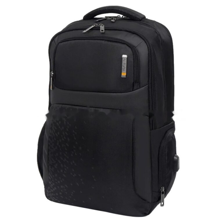American Tourister Segno II Black 15.6″ With USB & Rain Cover