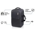 American Tourister Segno V Black 15.6″ with USB & Rain Cover