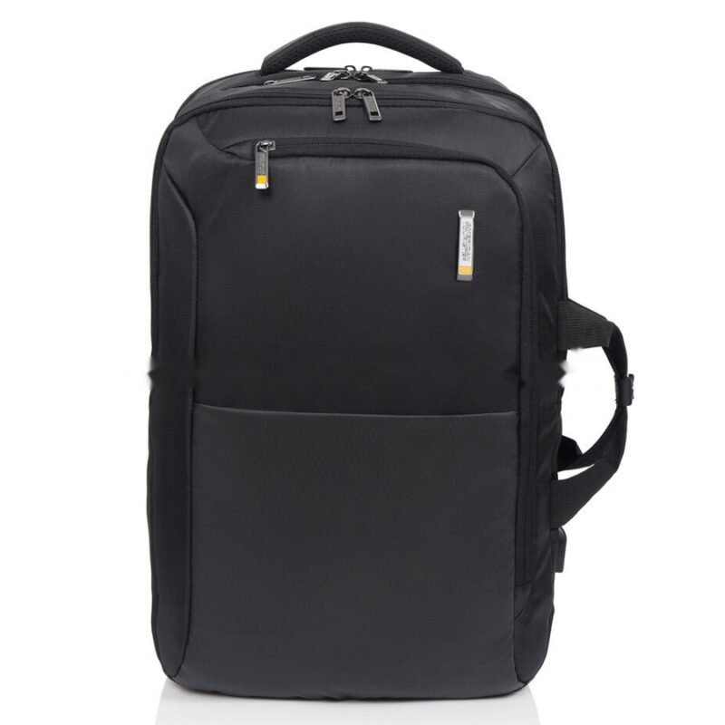 American Tourister Segno V Black 15.6″ with USB & Rain Cover