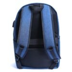 Travel backpack for Mens & Women With USB Port & Aux for headphone blue