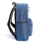 Travel backpack for Mens & Women With USB Port & Aux for headphone blue