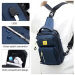 Caterpiller Crossbody Shoulder Bag with USB Port