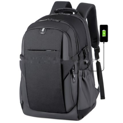 CLASSIC Laptop Backpack Water Resistant Business Travel Bag with USB Charging Port Anti-Theft College School Computer Backpack Travel Casual Hiking Daypack 15.6 Inch Computer