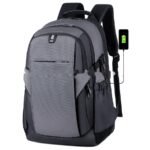 CLASSIC Laptop Backpack Water Resistant Business Travel Bag with USB Charging Port Anti-Theft College School Computer Backpack Travel Casual Hiking Daypack 15.6 Inch Computer