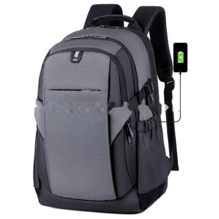 CLASSIC Laptop Backpack Water Resistant Business Travel Bag with USB Charging Port Anti-Theft College School Computer Backpack Travel Casual Hiking Daypack 15.6 Inch Computer