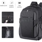 CLASSIC Laptop Backpack Water Resistant Business Travel Bag with USB Charging Port Anti-Theft College School Computer Backpack Travel Casual Hiking Daypack 15.6 Inch Computer
