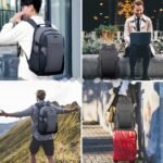 CLASSIC Laptop Backpack Water Resistant Business Travel Bag with USB Charging Port Anti-Theft College School Computer Backpack Travel Casual Hiking Daypack 15.6 Inch Computer