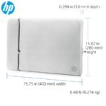 HP Sil Chroma Sleeve Reversible Neoprene Sleeve for Laptops, Tablets, 15.6 Inches, Black/Silver P/N L07774-301