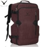 Hynes Eagle 38L Flight Approved Weekender Carry on Backpack, Brown