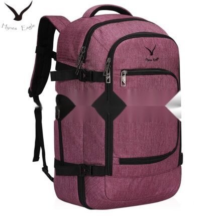 Hynes Eagle Travel Backpack 40L Flight Approved Carry on Backpack, Red Violet