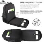 MATEIN Backpack for Men, Large Laptop Backpack with USB Port, Travel Backpacks for Women Student, Big College School Bookbag Water Resistant TSA Business Computer Bag Fit 17 Inch Notebook, Black