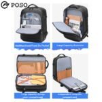 POSO 17.3 LAPTOP BACKPACK DAILY BUSINESS TRAVEL WITH USB PORT MODEL PS-660