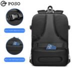 POSO 17.3 LAPTOP BACKPACK DAILY BUSINESS TRAVEL WITH USB PORT MODEL PS-660