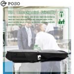 POSO 17″ Laptop Backpack TSA Travel Backpack black Model PS-655