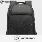 POSO 17″ Laptop Backpack TSA Travel Backpack black Model PS-655