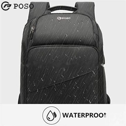 POSO 17″ Laptop Backpack TSA Travel Backpack black Model PS-655