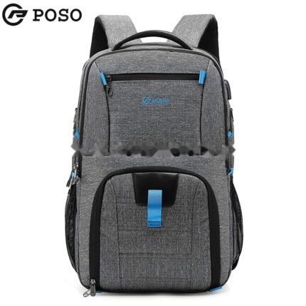 POSO BUSINESS TRAVEL 17.3 LAPTOP BACKPACK MODEL PS-501 GREY