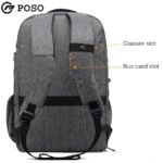 POSO BUSINESS TRAVEL 17.3 LAPTOP BACKPACK MODEL PS-501 GREY