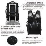 POSO PS-663 17.3″ Laptop Backpack Expandable With USB Port