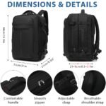 POSO PS-663 17.3″ Laptop Backpack Expandable With USB Port