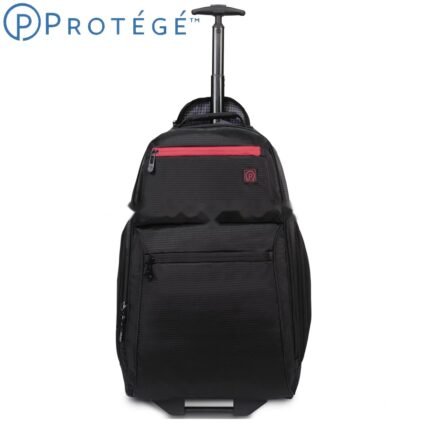Protege 22″ Black Rolling Backpack with Telescopic Handle