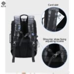 RZTX Large Capacity Multipurpose Outdoor Backpack Shoulder Bag Oxford Cloth Bag for Business Men Camo Grey