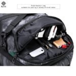 RZTX Large Capacity Multipurpose Outdoor Backpack Shoulder Bag Oxford Cloth Bag for Business Men Camo Grey