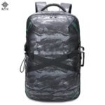 RZTX Large Capacity Multipurpose Outdoor Backpack Shoulder Bag Oxford Cloth Bag for Business Men Camo Grey
