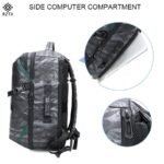 RZTX Large Capacity Multipurpose Outdoor Backpack Shoulder Bag Oxford Cloth Bag for Business Men Camo Grey