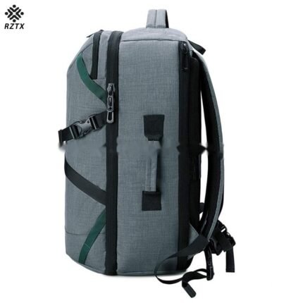 RZTX Large Capacity Multipurpose Outdoor Backpack Shoulder Bag Oxford Cloth Bag for Business Men Grey