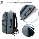 RZTX Large Capacity Multipurpose Outdoor Backpack Shoulder Bag Oxford Cloth Bag for Business Men Grey