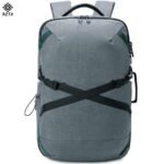 RZTX Large Capacity Multipurpose Outdoor Backpack Shoulder Bag Oxford Cloth Bag for Business Men Grey