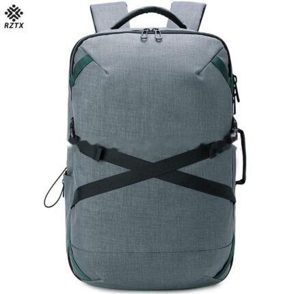 RZTX Large Capacity Multipurpose Outdoor Backpack Shoulder Bag Oxford Cloth Bag for Business Men Grey