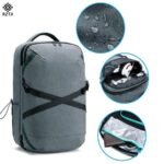 RZTX Large Capacity Multipurpose Outdoor Backpack Shoulder Bag Oxford Cloth Bag for Business Men Grey