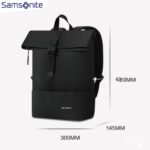 Samsonite Vercelli Water Resistant Unisex Flap Backpack fit laptop 13.3 to 14 inch