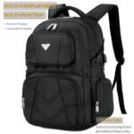 SOCKO 15.6″ Laptop Backpack with USB Port